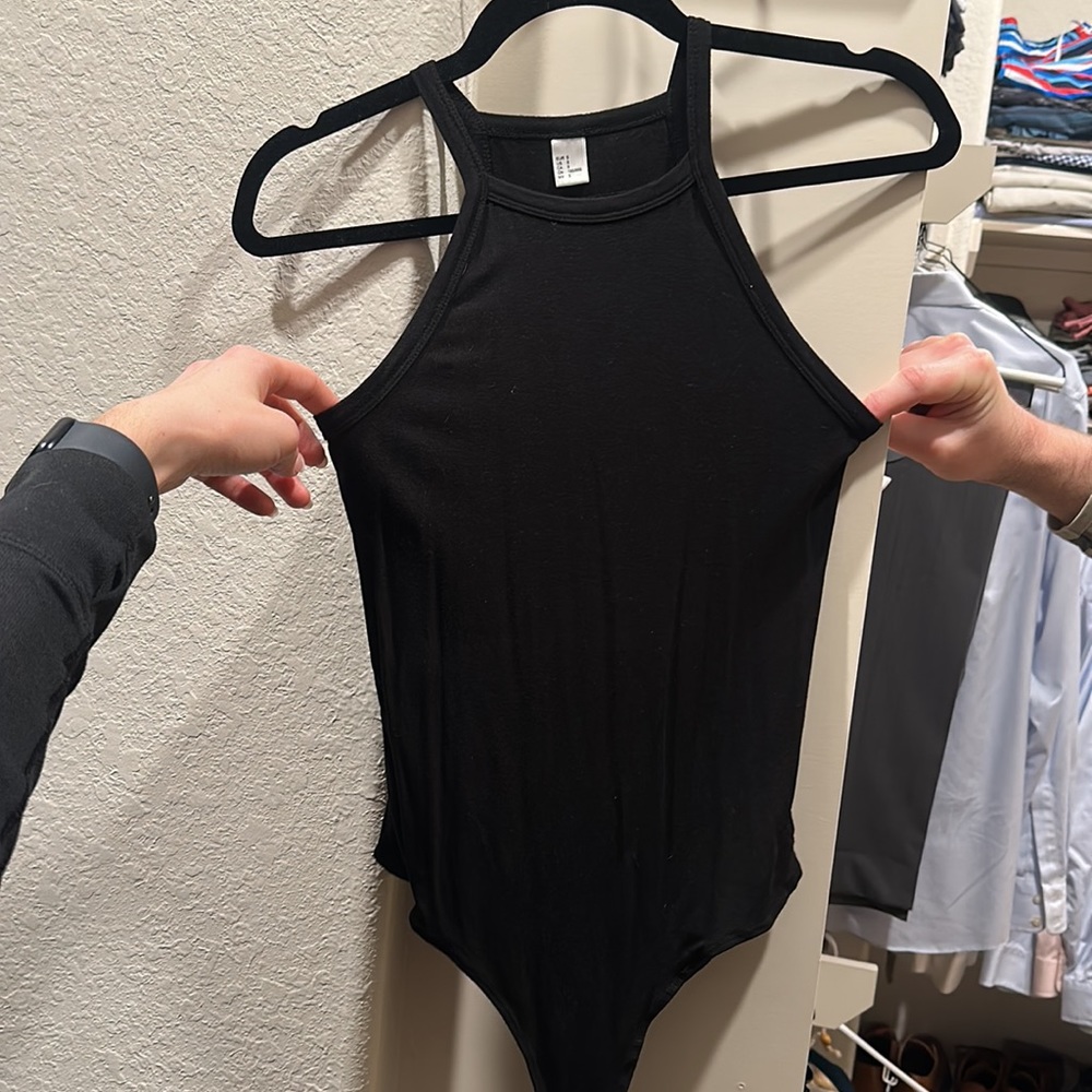 Black high neck body suit size small